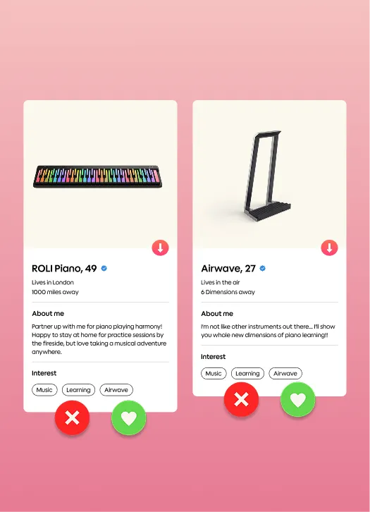 Swipe right on piano progress with ROLI
