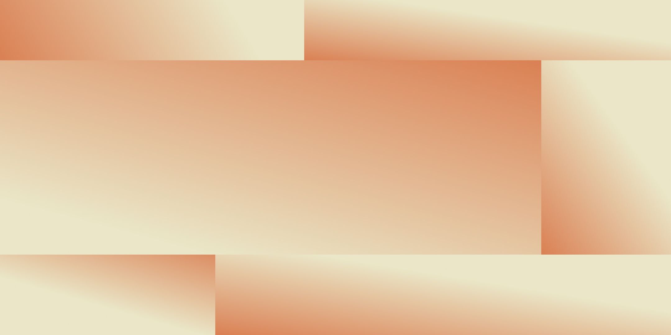 A digital abstract background featuring overlapping rectangles in soft peach and cream gradient tones.